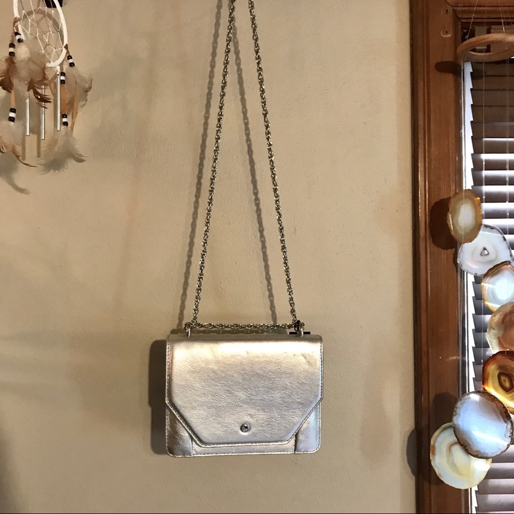 NWT Metallic Silver Purse